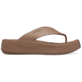 Crocs Latte Getaway Platform Flip Shoes