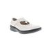 Women's Golda Mary Jane Flat by Propet in White Onyx (Size 8 M)