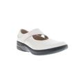 Women's Golda Mary Jane Flat by Propet in White Onyx (Size 11 4E)