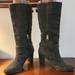 Coach Shoes | Coach Gray Suede Mid Calf Boots Sz 9.5 | Color: Gray | Size: 9.5