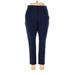 Lands' End Dress Pants - Low Rise: Blue Bottoms - Women's Size 14