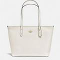 Coach Bags | Coach Mini City Zipper Tote Purse | Color: White | Size: Os