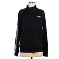 Adidas Jackets & Coats | Adidas Black And White Side Logo Striped Sleeve Bomber Track Jacket | Color: Black/White | Size: S