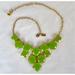 Kate Spade Jewelry | Kate Spade New York Resin Bib Collar Lime Green Necklace | Color: Gold/Green | Size: Os