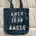 American Eagle Outfitters Bags | American Eagle Blue Denim Reusable Shopping Shoulder Bag | Color: Blue | Size: Os