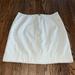 Free People Skirts | Free People Faux Leather White/Cream Colored Mini Skirt | Color: Cream/White | Size: 6