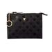 Disney Bags | Disney Parks Minnie Mouse Black Label Collection Leather Zip Pouch Gold Keyring | Color: Black/Gold | Size: Os