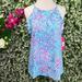 Lilly Pulitzer Tops | Lilly Pulitzer Blue Ibiza Now You Sea Me Billie Top Nwt | Color: Blue/Pink | Size: M