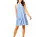 Lilly Pulitzer Dresses | Lilly Pulitzer Jessica Dress In Multi Hottie Dottie Print Women's Medium New | Color: Blue/Pink | Size: M