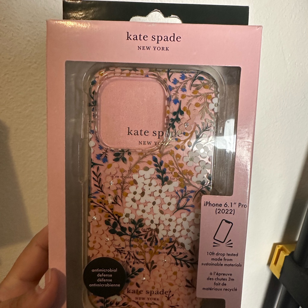 Kate Spade Cell Phones & Accessories | Clear/Floral Multicolored Phone Case | Color: Pink/White | Size: Os