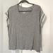 American Eagle Outfitters Tops | 3 For $10! Aeo Soft & Sexy Gray T-Shirt With Lacy Sleeves. Size: Xl | Color: Gray/White | Size: Xl