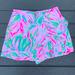 Lilly Pulitzer Shorts | Lilly Pulitzer Faye Skort Skirt Shorts Croc My World Bright Pink Green Size 2 | Color: Green/Pink | Size: 2