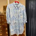 Ralph Lauren Tops | Lauren, Ralph Lauren Paisley Print Cotton Blend Blue Button Down Top Size Xl | Color: Blue/White | Size: Xl