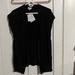 Lularoe Sweaters | Kaylin Short Sleeve Smocked Cardigan Nwt Solid Black Xs | Color: Black | Size: Xs