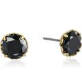 Kate Spade Jewelry | Kate Spade New York That Sparkle Round Earrings Jet Black | Color: Black/Gold | Size: Os