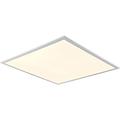 Square Backlit LED Ceiling Panel Light - 595mm x 595mm - 40W CCT LED Module - White Aluminium & Opal Plastic - Colour Changing Technology - Commercial Office Ceiling Light Fitting