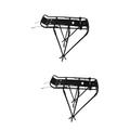 2 Pcs Shelf Bike Storage Holder Bike Carrier Bag Rack Luggage Rack Heavy Duty Shelving Mountain Bike Cargo Rack Frame Mounted Bike Rack Bike Luggage Rear Rack Alloy Rear Hanger