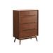 Corrigan Studio® Simple modern rubber wood six bucket storage cabinet decorative cabinet Wood in Brown | 41.97 H x 29.53 W x 15.75 D in | Wayfair