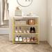 17 Stories 9 Pair Shoe Storage, Wood in Yellow | 24.8 H x 23.2 W x 11.8 D in | Wayfair C5E711A8866D4280A3320A6F9AE47236