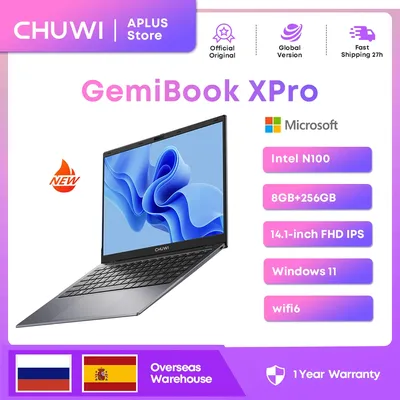 CHUWI-Ordinateur portable GemiPleXPro avec écran UHD 14 pouces ordinateur portable d'origine Intel
