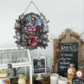 Décor de fleurs romantiques vintage décor de chambre décor de fenêtre et de mur art acrylique
