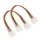 Câble adaptateur d'alimentation Molex M/F 4 broches à 4 broches rallonge IDE 2 pièces