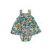 Carter's Short Sleeve Outfit: Teal Print Tops - Size 12 Month