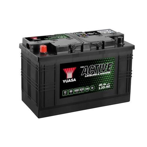 YUASA Starterbatterie Leisure Batteries 12V 90Ah 680A L35-90