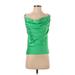 VICI Casual Dress - Party Cowl Neck Sleeveless: Green Solid Dresses - Women's Size Small