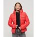 Ladies Embroidered Hooded Spirit Sports Puffer Jacket