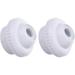 2 Pieces Pool Jet Nozzles 1/2 Directional Flow Eyeball Inlet Jet Swimming Pool Return Jet Replacement Parts Fittings Spa with 1-1/2 Inch MIP Thread Pool Accessories for Cleaning White
