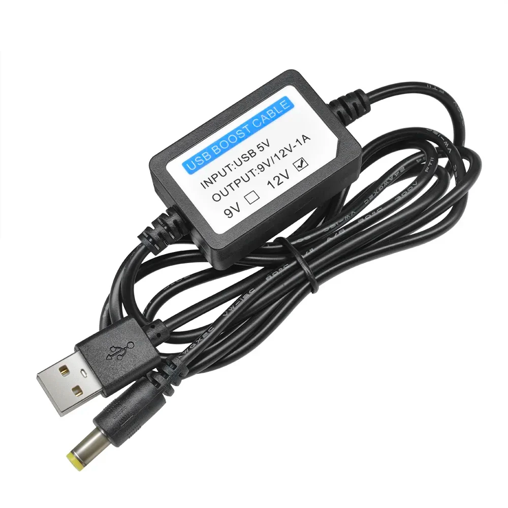 USB-Ladestrom-Boost-Kabel DC 5V bis 9V/12V 1a 2,1x5,5mm Step-Up-Konverter-Adapter USB-Kabel mit Boost-Komponente Image