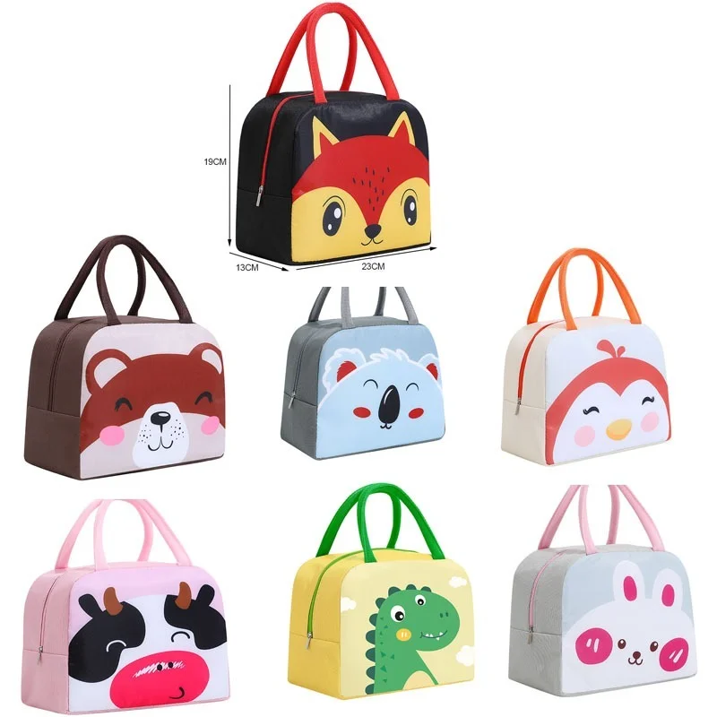 Cartoon-Lunchtasche, tragbare Thermo-Lunchbox, Tasche für Picknickbedarf, neue Art von Babyflaschen für Mädchen und Kinder Image