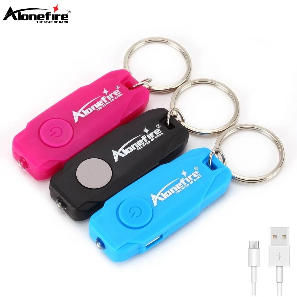 Mini LED Schlüsselanhänger-Licht USB Wiederaufladbare Coole Taschenlampe Schüler Kinder Leselampe Notfall-Taschenlampe Treppen Schlüsselloch-Licht