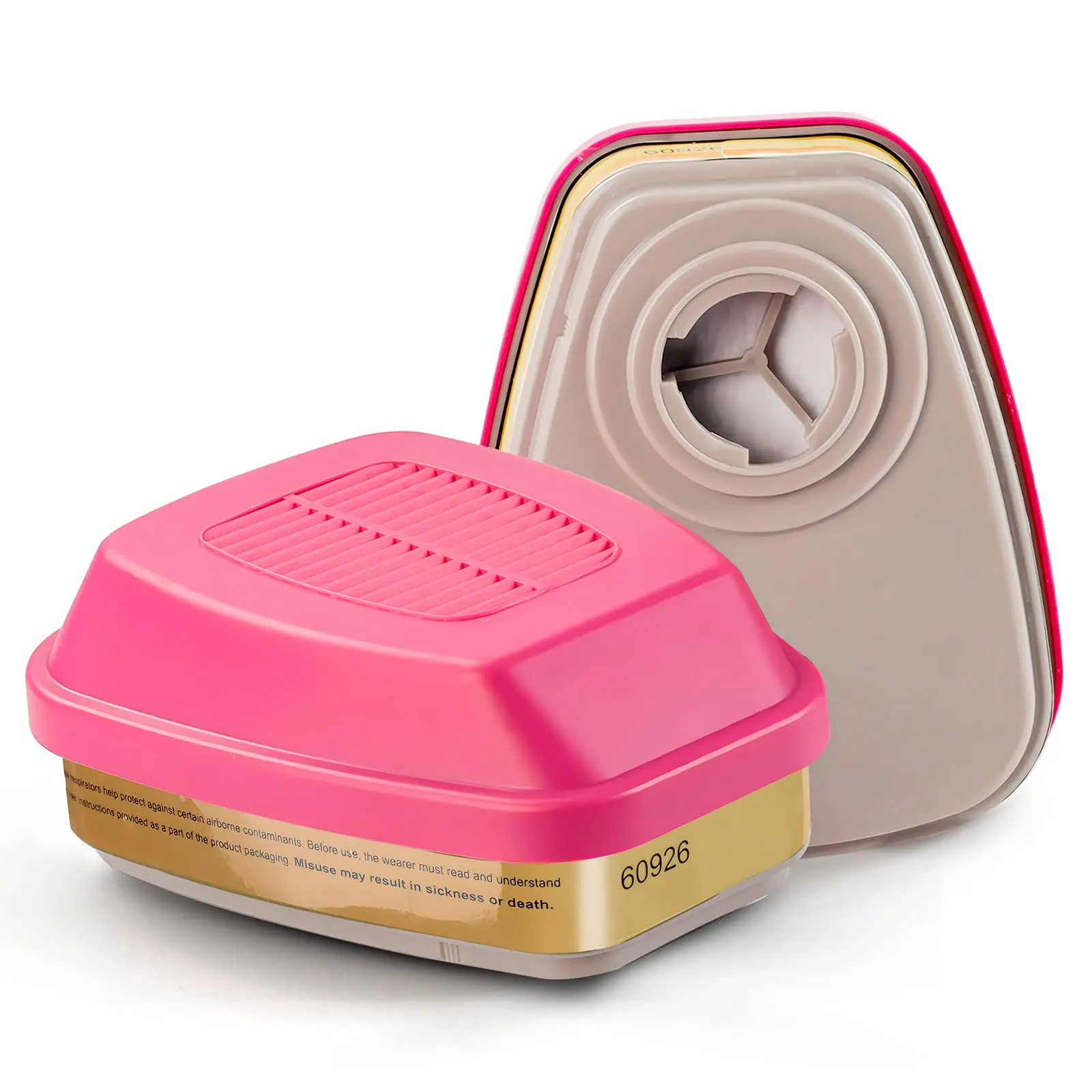 P100-Atemschutzkartusche 60926 Partikelfilter für halb und voll 6000, effektive Filterung von organischen Dämpfen, Säure, Gase und Partikeln Image