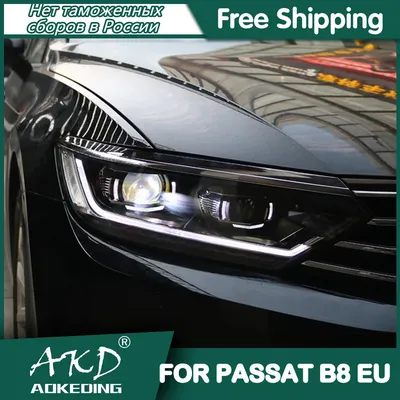Für Auto VW Passat B8 EUR 2016-2020 Scheinwerfer DRL Tagfahrlicht LED Bi Xenon Birne Nebel Lichter