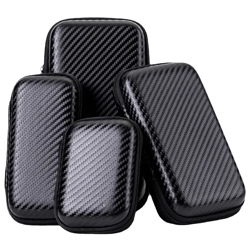 1/2 stücke Tragbare Eva Lagerung Tasche Mäppchen Handy Ladegerät Schutz Tasche Mobile Festplatte Tasche U Disk Daten kabel Lagerung Image