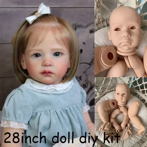 28 zoll Reborn Kleinkind Lilly Reborn Puppe Kit Unfinished DIY Puppe Teile