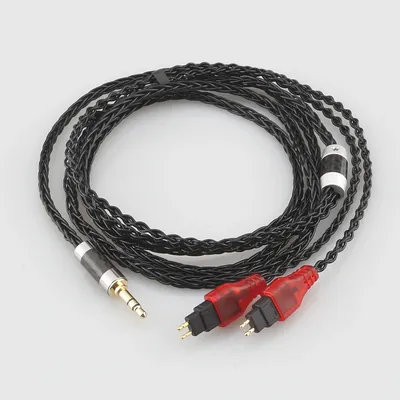 8 Kerne symmetrisches reines versilbertes Kopfhörerkabel für Sennheiser HD580 HD600 HD650 HDxxx Image