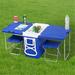 Rolling Cooler with Table & 2 Chairs Picnic Camping Multi-Function Blue