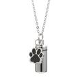 Cat Ashes Urn Necklace Stainless Steel Dog Urn Pet Bone Ashes Container