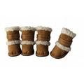 Brown Shearling Duggz Shoes - XS - Set of 4