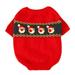 Farfi Puppy Christmas Santa Claus Printed Sweater Cat Outfit Costume Pet Dog Clothes (Red S)
