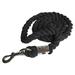 figatia Horse Lead Rope Horse Leading Rope Handmade Durable Professional Practical Accessories Bolt Snap Heavy Duty Soft Braided Rope Black