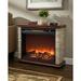 1500 Watt Electric Infrared Quartz Fireplace Heater For Indoor Use With 3 Heating And Faux Stone & Oak Wood