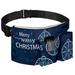 OWNTA Blue Snowflake Ornament Merry Christmas-01 Pattern Canvas Tool Purses with 210D Waterproof Lining 14.9x8.2in Size - Durable and Practical Belt Bag for Tools and More