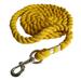 koolsoo Horse Lead Rope Horse Leading Rope Handmade Durable Professional Practical Accessories Bolt Snap Heavy Duty Soft Braided Rope Yellow
