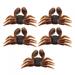 Fyearfly Soft Fishing Bait 5Pcs/Lot PVC Soft Lifelike Fishing Lures Crab Artificial Bait Tackle Accessories(brown)