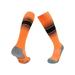 Men Athletic Socks Sport Running Calf Socks Performance Cushioned Breathable Football Socks for Men Orange and Black L