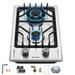 2 Burner Gas Cooktop 12 Inch Built-in Gas Stove Top Electronic Ignition Propane Stove 2 Burner Thermocouple Flame Protection Propane Gas / Natural Gas Dual Fuel